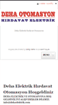 Mobile Screenshot of dehaelektrik.com